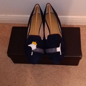Talbots Size 9 Medium Width Indigo Blue Novelty Shoes